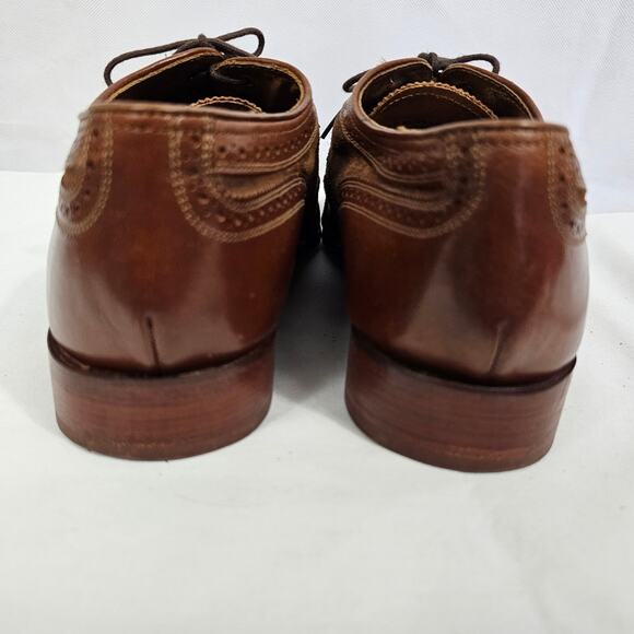Florsheim Marlton Limited Cognac Leather with Suede Oxfords Men's 12D - Picture 8 of 9